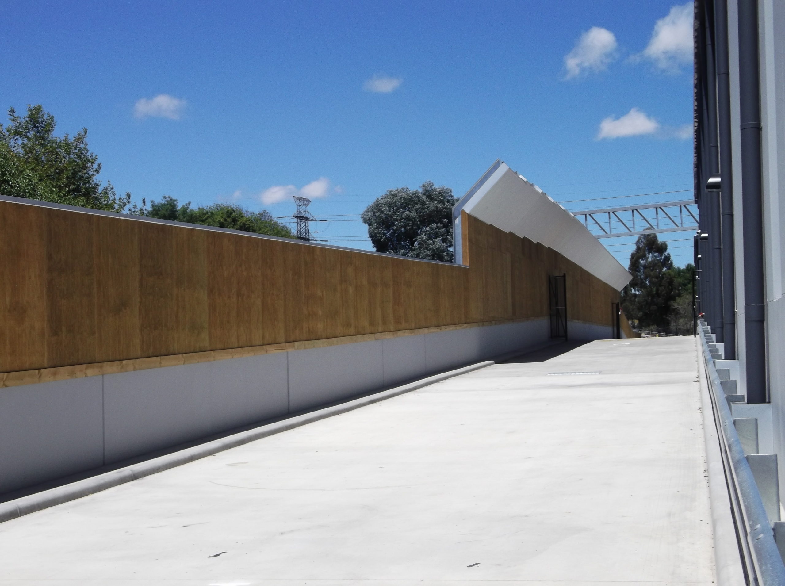 Commercial and Industrial Plywood Acoustic Fences Lee Group