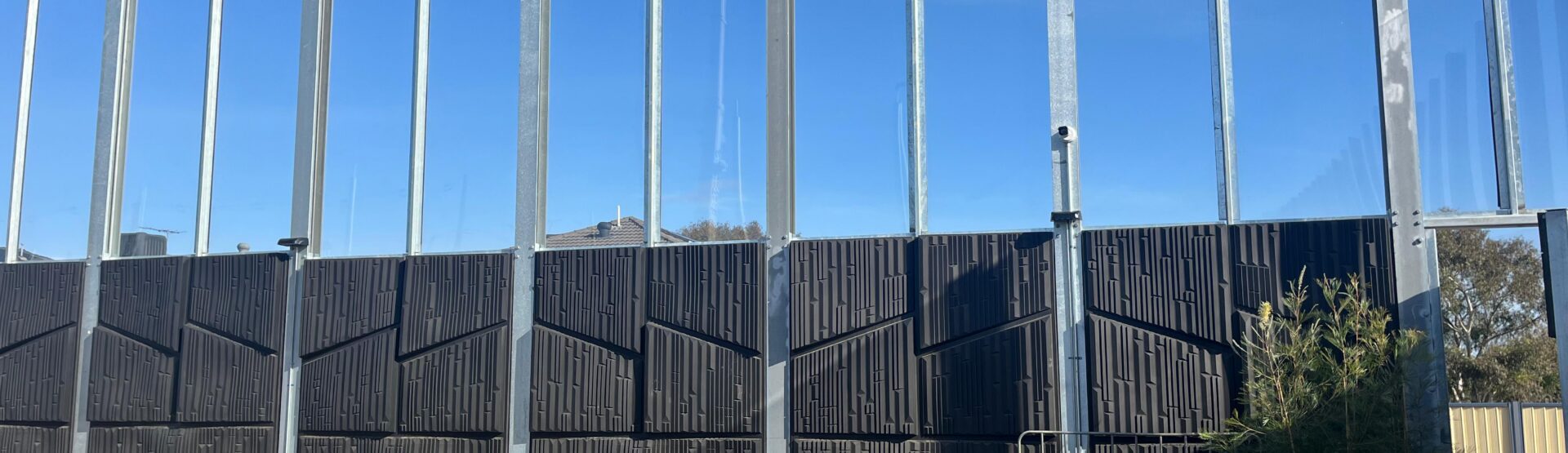 Tram Maintenance Facility Noise Wall Installation