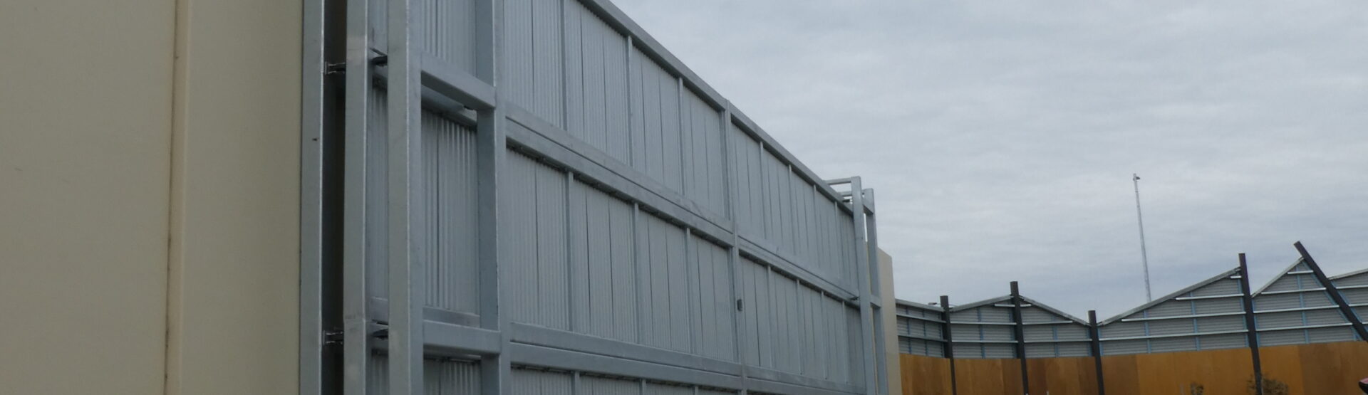 Acoustic Sliding Gate Installation, Melbourne Shopping Complex